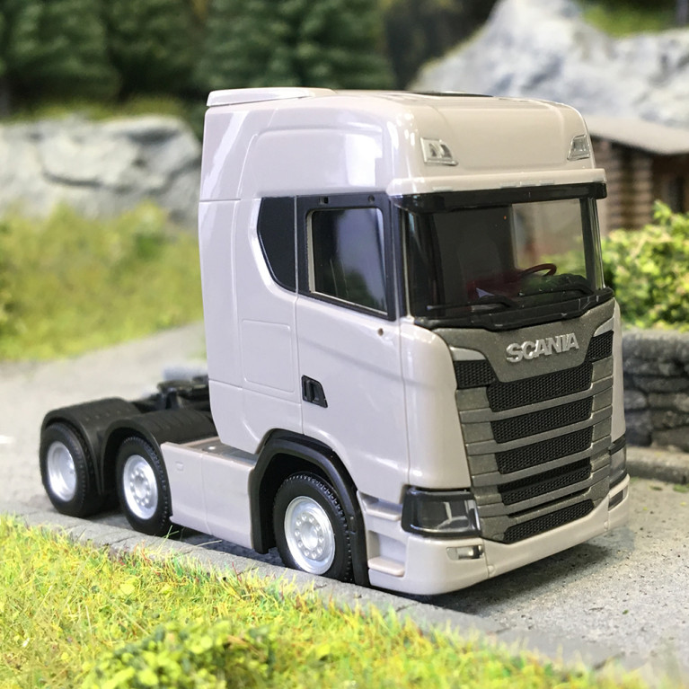 Tracteur porteur, Scania CS 20HD, gris - HERPA 307543-004 - HO 1/87