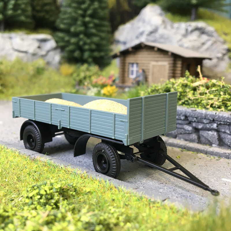 Remorque, IFA HL80, tas de sable - BUSCH 53325 - HO 1/87