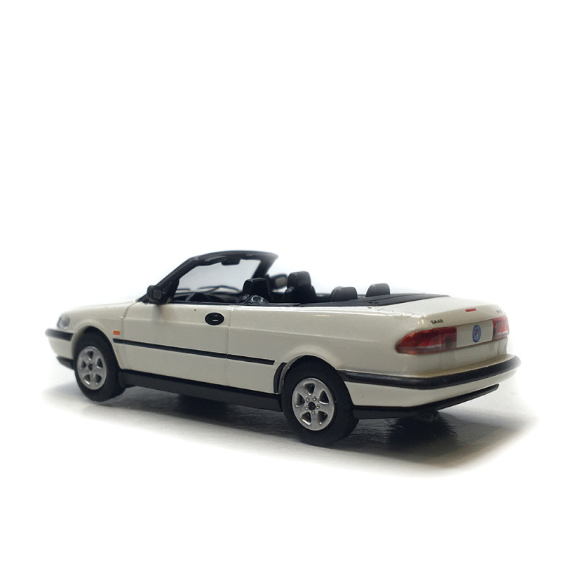 Saab 900, turbo 16S cabriolet, blanc, 1995 - Minichamps 870170130 - 1/87