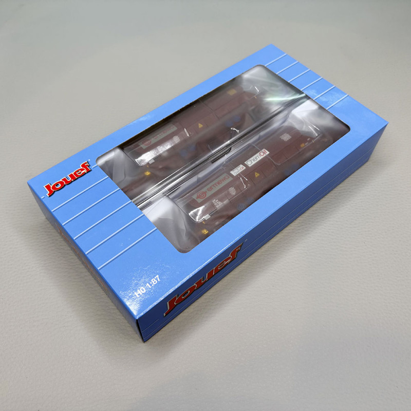 2 wagons trémies à bogies type Taoos, "Ermewa / Chemoil, F-ERSA - JOUEF HJ6228