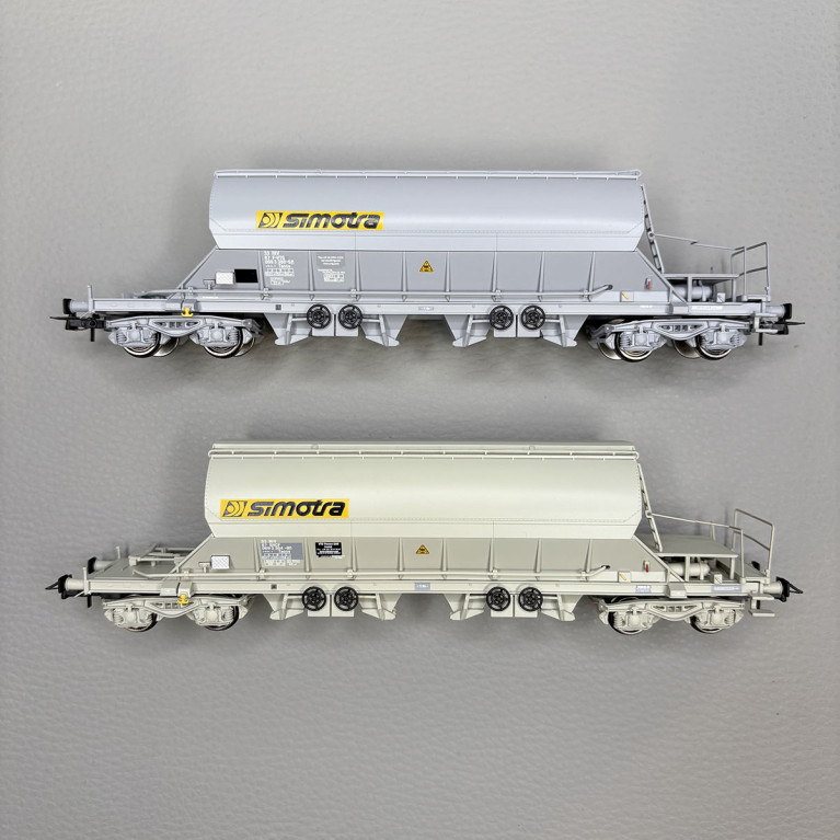 2 wagons trémies à bogies type Taoos, "SIMOTRA, VTG France - JOUEF HJ6229
