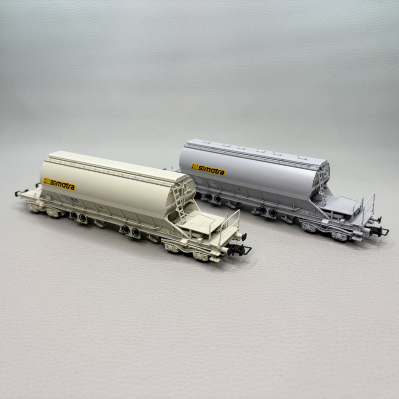 2 wagons trémies à bogies type Taoos, "SIMOTRA, VTG France - JOUEF HJ6229
