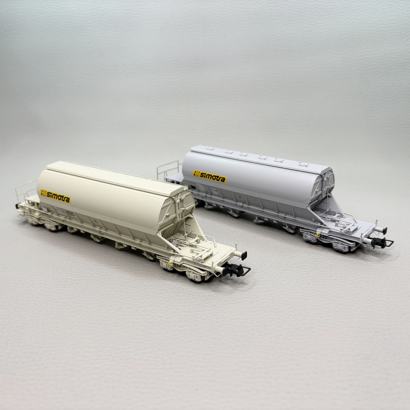 2 wagons trémies à bogies type Taoos, "SIMOTRA, VTG France - JOUEF HJ6229