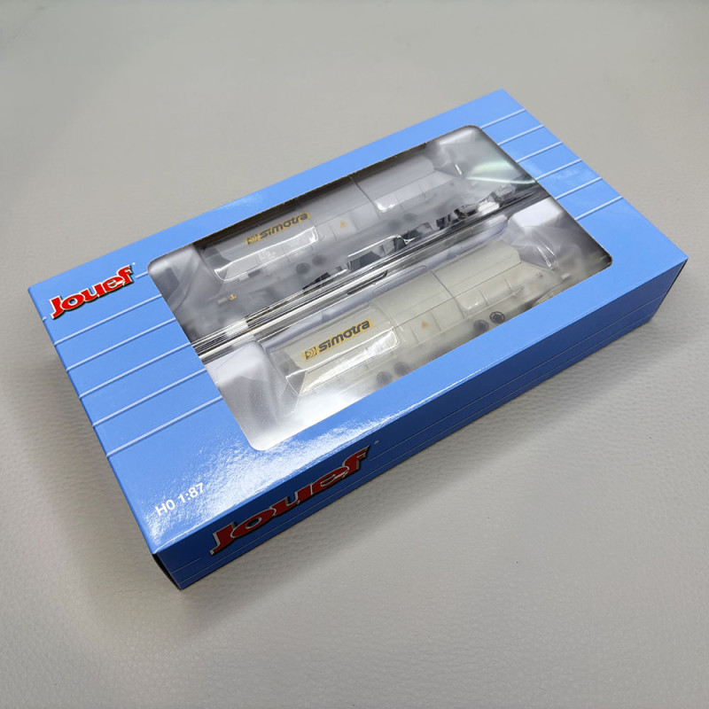 2 wagons trémies à bogies type Taoos, "SIMOTRA, VTG France - JOUEF HJ6229