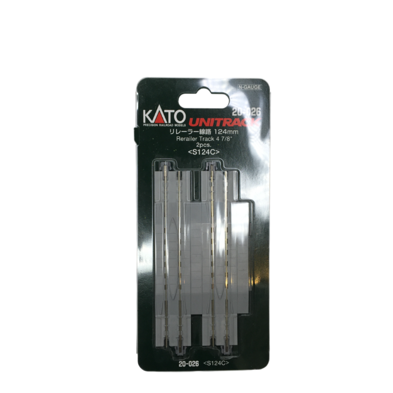 2 rails enrailleurs 124 mm, 4 7/8 - KATO 20-026 - N 1/160