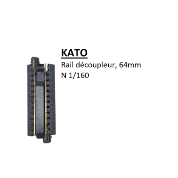 Rail découpleur magnétique, 64mm, 2 1/2 - KATO 20-032 - N 1/160