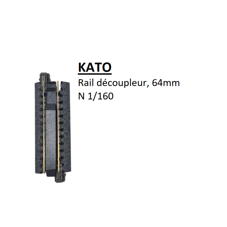 Rail découpleur magnétique, 64mm, 2 1/2 - KATO 20-032 - N 1/160