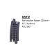 4 rails courbes R 216-15°, R8 - KATO 20-171 - N 1/160