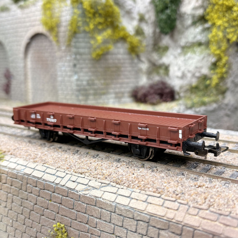 Wagon plat à rebords bas de type Wg, SNCB, Ep. III - PIKO 27737 - HO 1/87