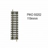 Rail droite 119mm code 100 -HO-1/87-PIKO 55202