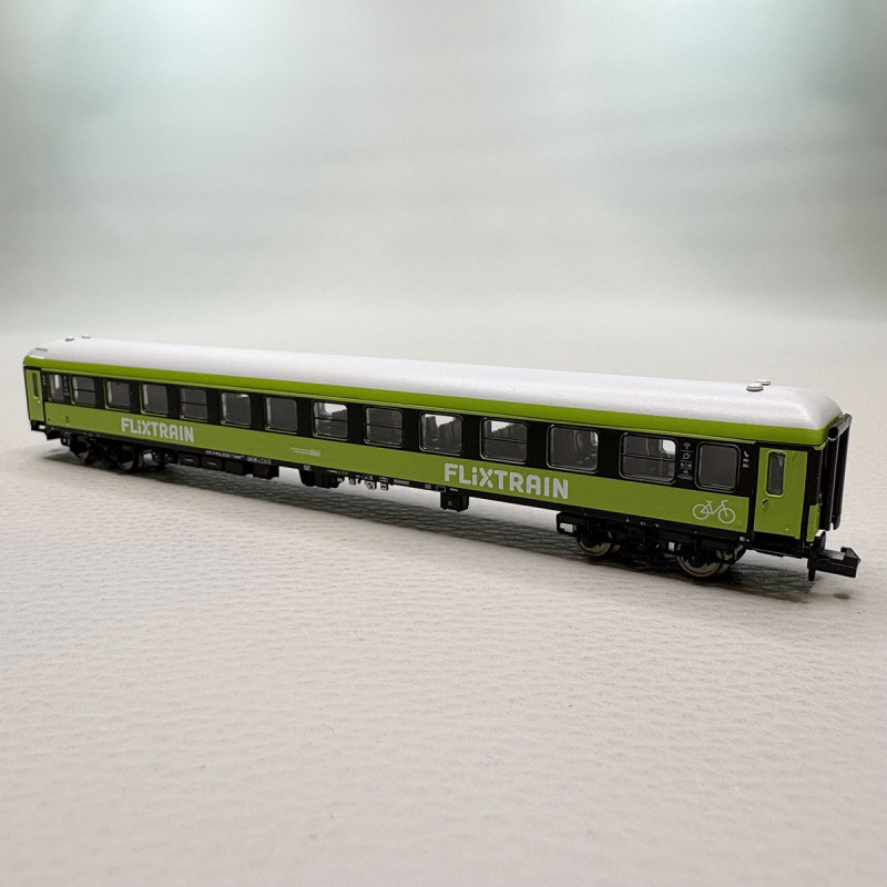 Voiture voyageurs type Bmmz 268.7F, 2CL, "FlixTrain", Trainpool - MINITRIX 15797