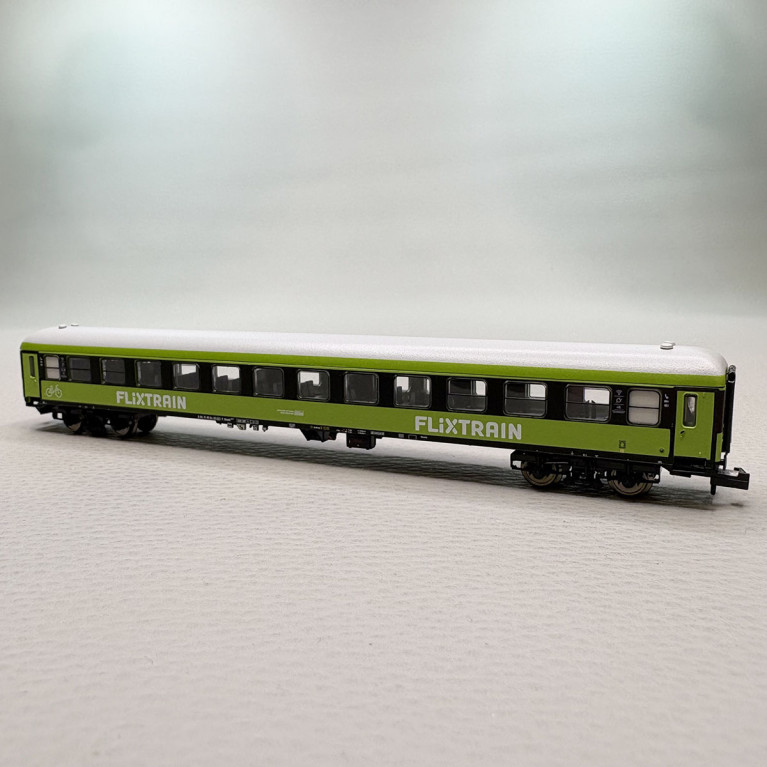 Voiture voyageurs type Bmmz 268.7F, 2CL, "FlixTrain", Trainpool - MINITRIX 15797