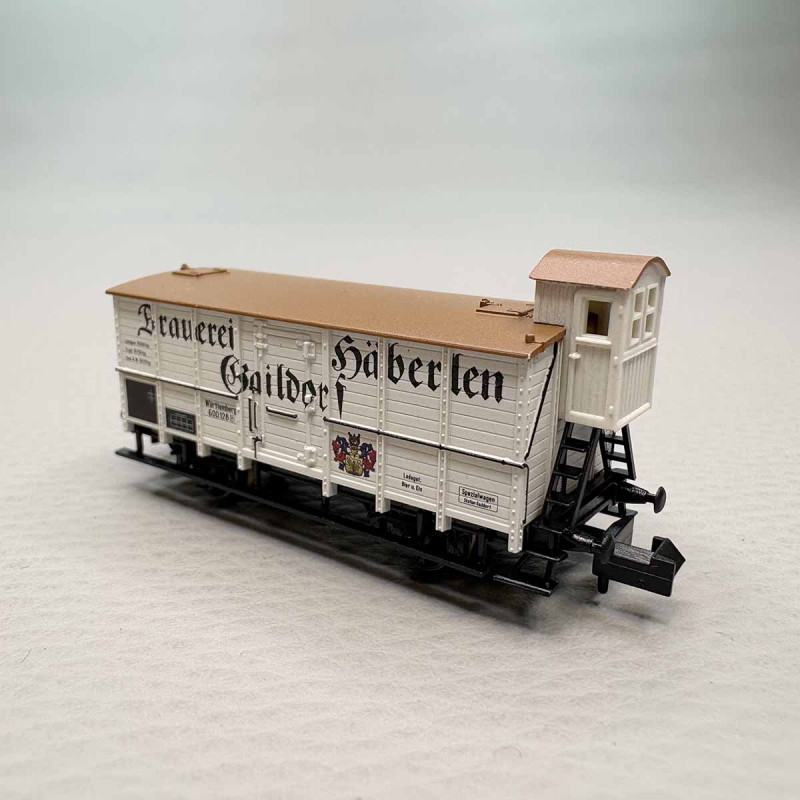 Wagon isotherme pour le transport de bière, "Häberlen", KWSt.E. - MINITRIX 18994