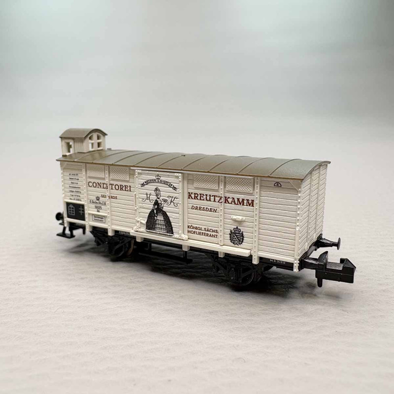 Wagon isotherme type G02, Pâtisserie "Kreutzkamm", K.Sächs.Sts.EB. - MINITRIX 18993