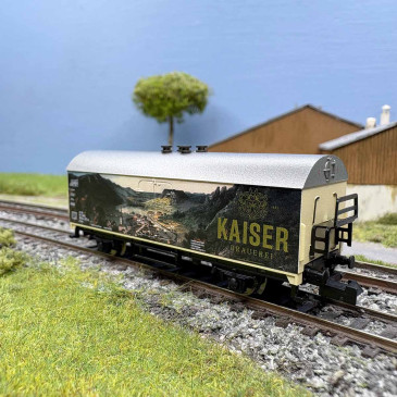 Wagon frigorifique de type Ibopqs, transport de bière "Kaiser", Ep. VI - MINITRIX 18105 - N 1/160