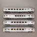 4 voitures Inox, TEE Mistral, "Jules vernes", restaurant / bar, SNCF - JOUEF HJ4205