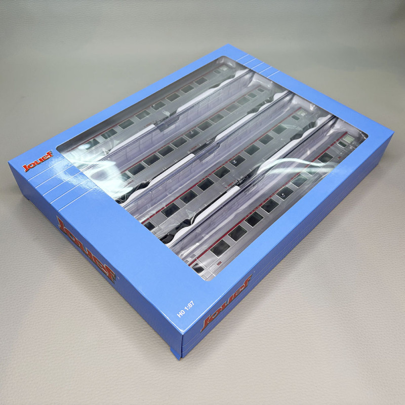 4 voitures Inox, TEE Mistral, "Jules vernes", restaurant / bar, SNCF - JOUEF HJ4205