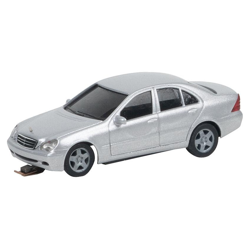 Mercedes Benz, Classe C W 203, argent, HERPA, car system - FALLER 161425 - HO 1/87