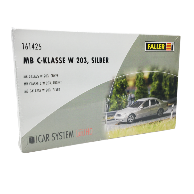 Mercedes Benz, Classe C W 203, argent, HERPA, car system - FALLER 161425 - HO 1/87