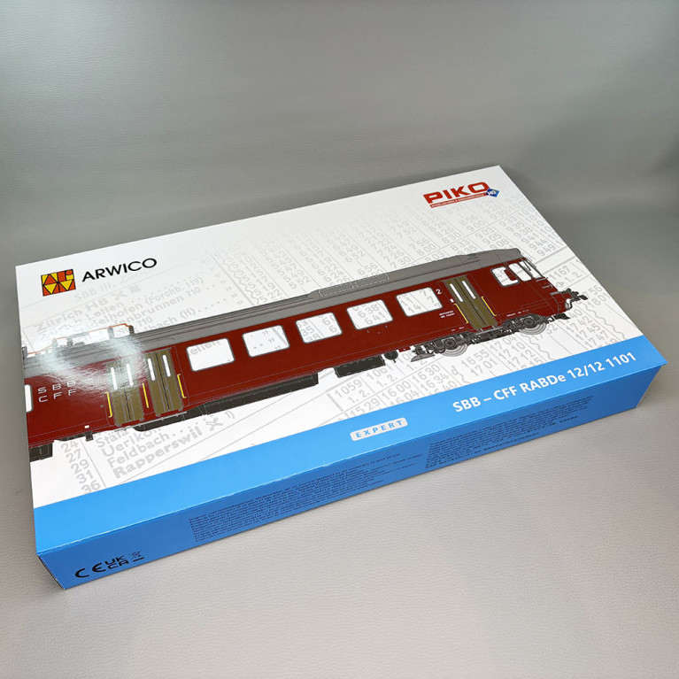 Automotrice RABDe 12/12 N°1101, 3 éléments, SBB-CFF-FFS - PIKO 97252