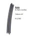 4 rails courbes, R 718-15°, Unitrack - KATO 20-150 - N 1/160