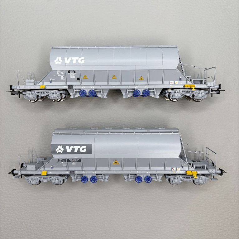 2 wagons trémies à bogies type Taoos, "VTG", D-VTGCH - RIVAROSSI HR6547