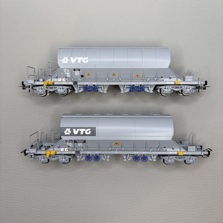 2 wagons trémies à bogies type Taoos, "VTG", D-VTGCH - RIVAROSSI HR6547