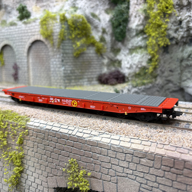 Wagon transport charge lourde à ranchers, type Samms 710, DB AG, Ep. VI - MARKLIN 48740 - HO 1/87