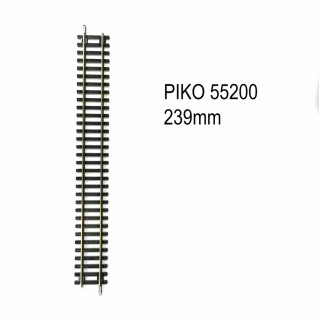 Rail droit 239mm code 100 -HO-1/87-PIKO 55200