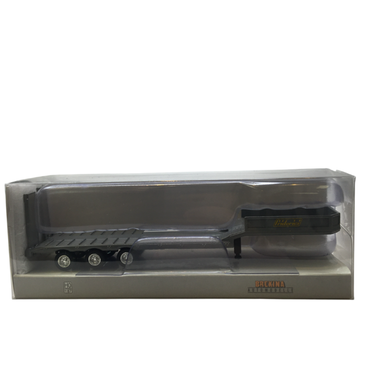 Remorque porte engins, 3 essieux, fridericl - BREKINA 55962 - HO 1/87