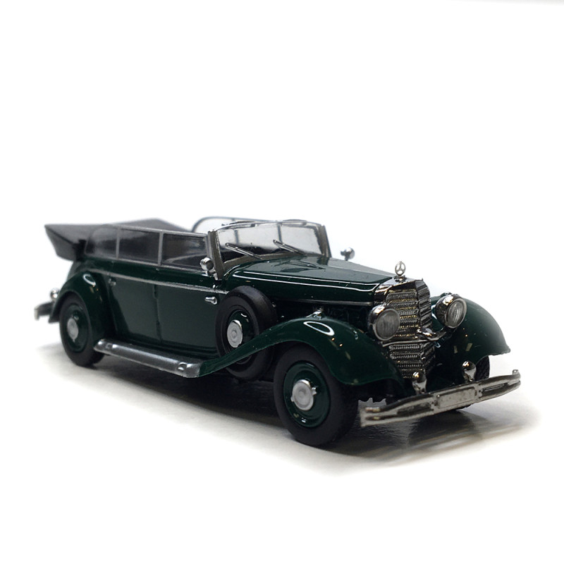 Mercedes Benz 770K, cabriolet, vert, 1938 - BREKINA 21056 - HO 1/87