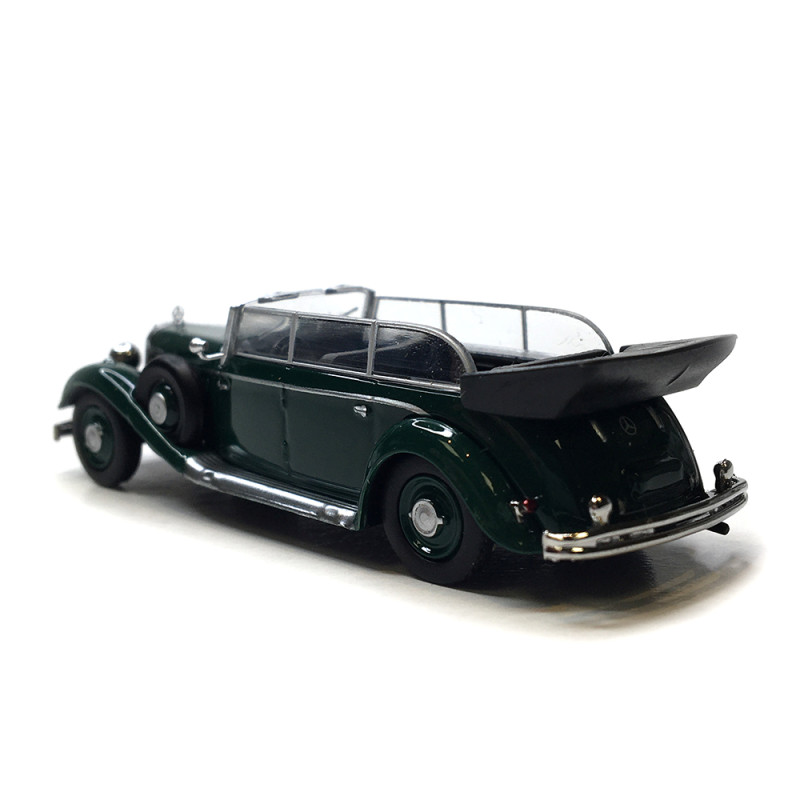 Mercedes Benz 770K, cabriolet, vert, 1938 - BREKINA 21056 - HO 1/87