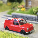 Austin Mini Van, rouge, union jack, 1960 - BREKINA 15365 - HO 1/87
