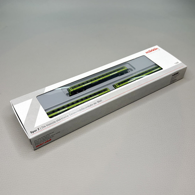 3 voitures voyageurs type Bmmz 264.4F et 264.4, 2CL, "FlixTrain", Trainpool - Marklin 87403