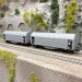 2 wagons à bâche coulissante, type Shimmns, "AAE", CD, Ep. V et VI - ROCO 6600144 - HO 1/87