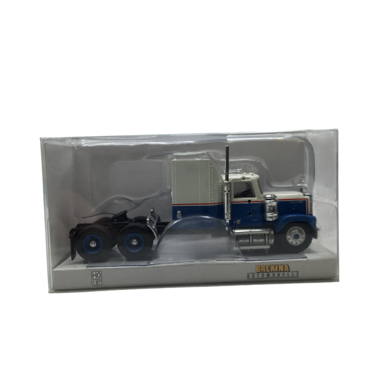 Tracteur, Chevrolet Bison, blanc, bleu, 1980 - BREKINA 85781 - HO 1/87