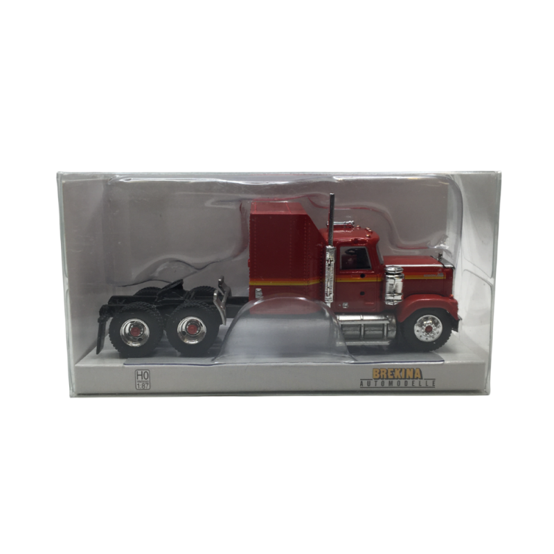 Tracteur, Chevrolet Bison, rouge, orange, 1980 - BREKINA 85784 - HO 1/87