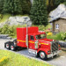 Tracteur, Chevrolet Bison, rouge, orange, 1980 - BREKINA 85784 - HO 1/87