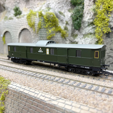 Fourgon à bagages type Fhx (ex Pw4ü Pr 07), pour train express, PKP, Ep. III - ROCO 6200194 - HO 1/87