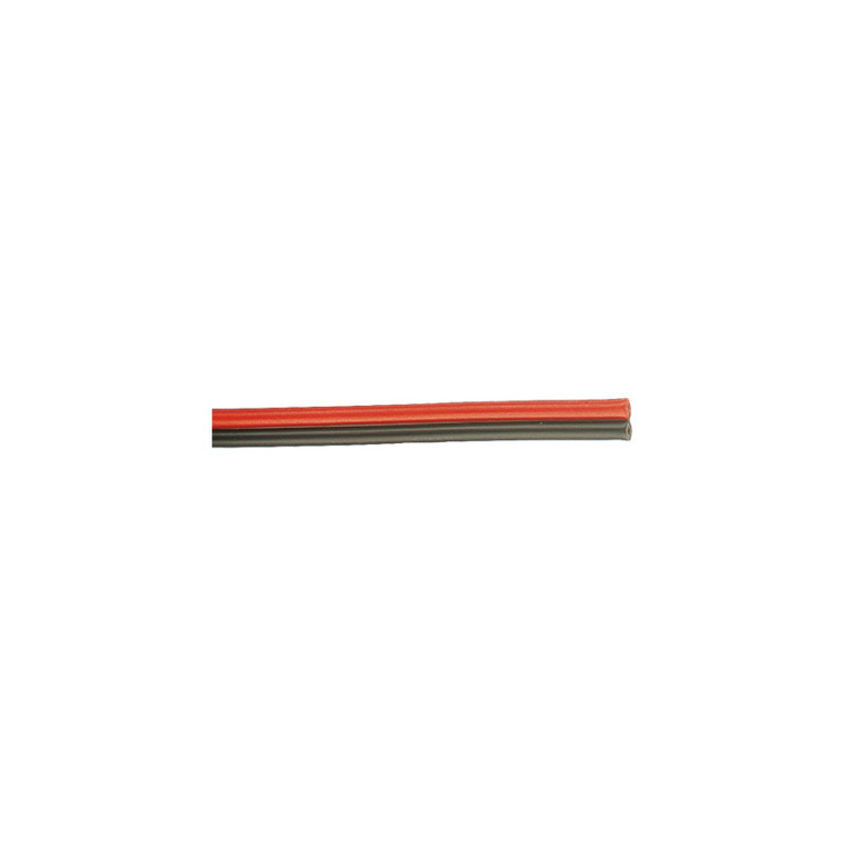 Fil double, 0.75mm², 15m, rouge/noir - BRAWA 32380