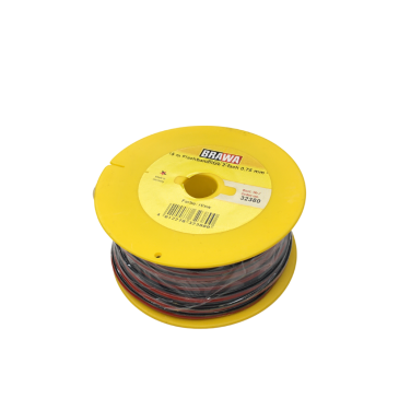 Fil double, 0.75mm², 15m, rouge/noir - BRAWA 32380
