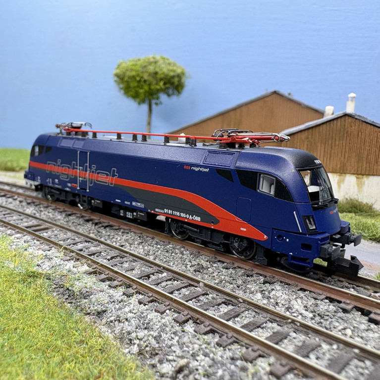 Locomotive électrique 1116 195-9, 3Nightjet", ÖBB, Ep. VI - FLEISCHMANN 756001139 - N 1/160