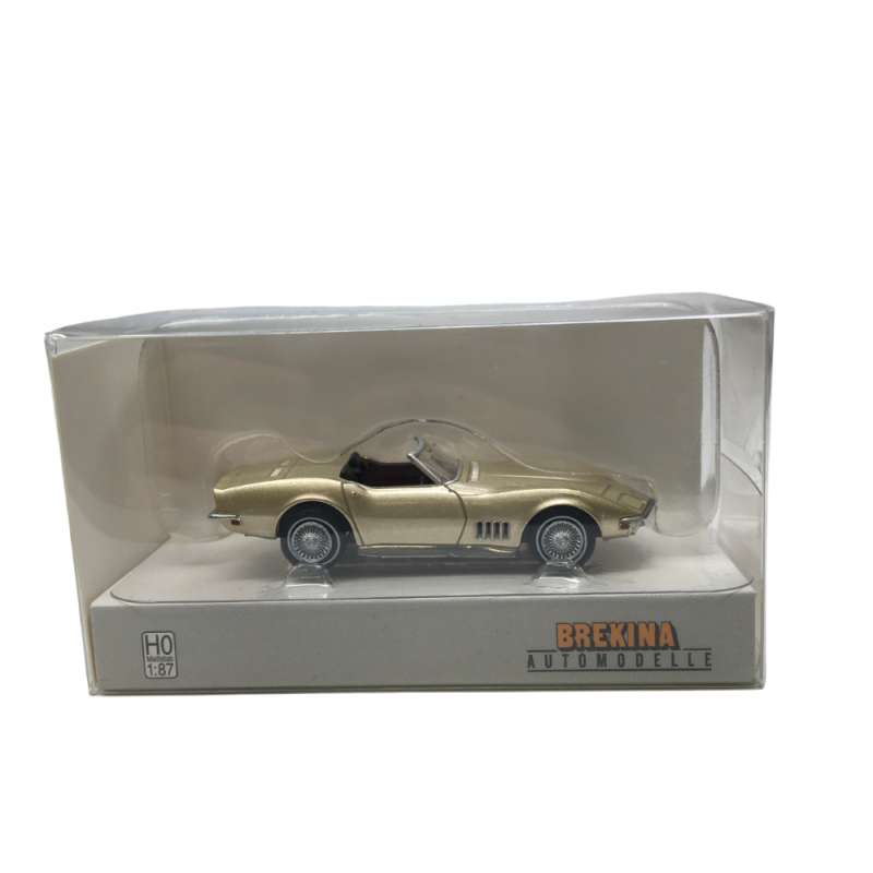 Chevrolet Corvette C3, coupé, gold, 1968 - BREKINA 19993 - HO 1/87
