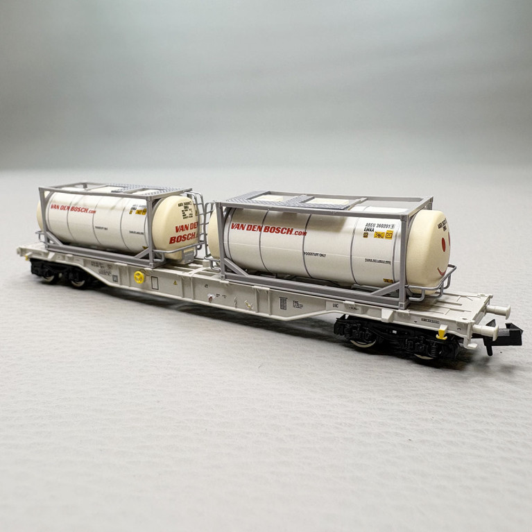Wagon porte conteneurs type Sgnss, "Van den Bosch", AAE - FLEISCHMANN 6660126