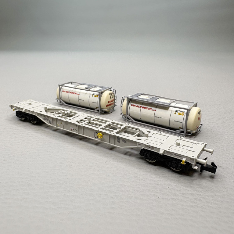 Wagon porte conteneurs type Sgnss, "Van den Bosch", AAE - FLEISCHMANN 6660126