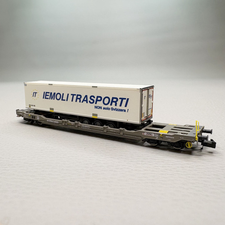 Wagon poche type Sdgnss/T5, "Iemoli Trasporti", Hupac  - Fleischmann 6660070