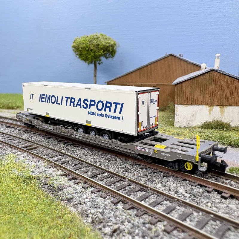 Wagon poche type Sdgnss/T5, "Iemoli Trasporti", Hupac, Ep. VI  - FLEISCHMANN 6660070 - N 1/160