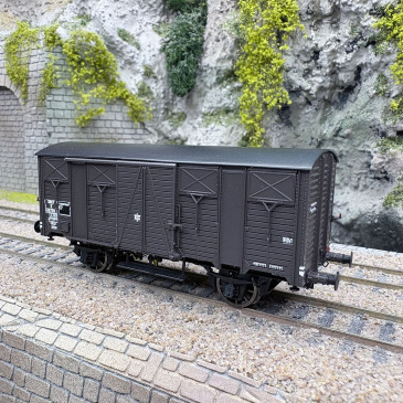 Wagon OCEM couvert, K 29, 2 essieux, SNCF, Ep. IIIb - LSMODELS 31308 - HO 1/87
