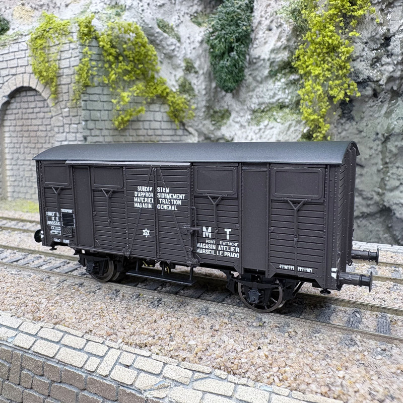 Wagon OCEM couvert, IK 29, 2 essieux, SNCF, Ep. IIIb - LSMODELS 31305 - HO 1/87