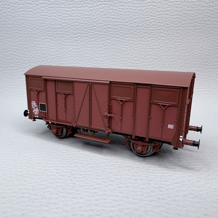 Lsmodels 31302 - Wagon OCEM couvert, Gms, 2 essieux, "Permaplex", SNCF